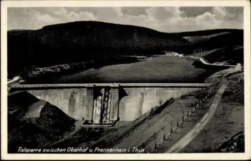 Ak Oberhof im Thüringer Wald, Talsperre, Oberhof, Frankenhain, Thüringen