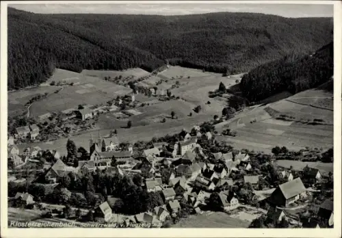 Ak Klosterreichenbach Baiersbronn im Schwarzwald, Klosterreichenbach, Schwarzwald, von Flugzeug a