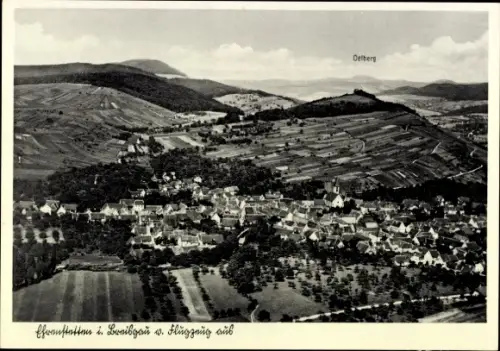 Ak Ehrenstetten Ehrenkirchen im Breisgau,  Oelberg, Oelbergwein, Flugaufnahme