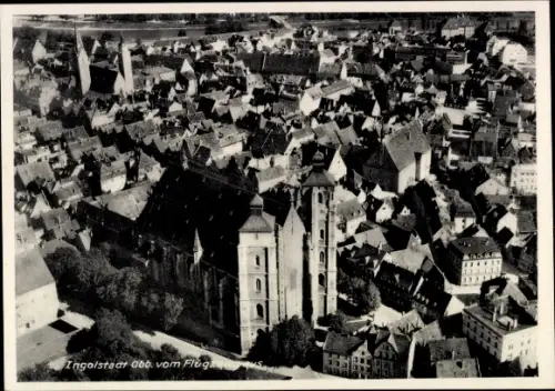 Ak Ingolstadt an der Donau Oberbayern,  Luftaufnahme