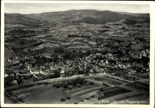 Ak Fürth im Odenwald,  Luftaufnahme