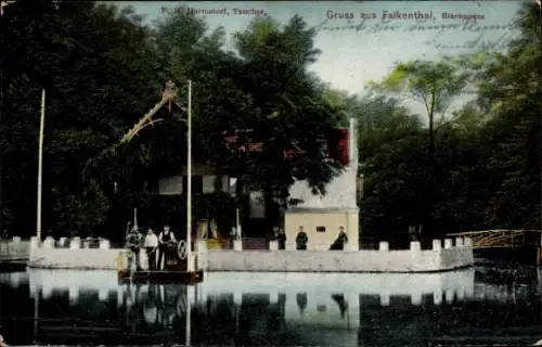 Ak Hamburg Altona Blankenese Falkenthal, Gasthaus