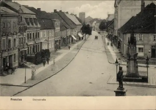 Ak Prenzlau in der Uckermark, Steinstraße
