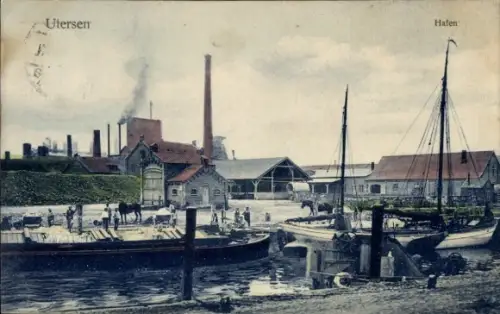 Ak Uetersen in Holstein, Hafen