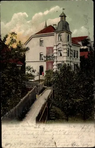 Ak Gerbstedt im Harzvorland, Villa
