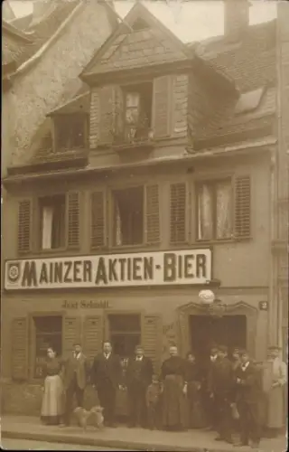 Foto Ak Mainz am Rhein, Mainzer Aktien-Bier, J. Schmidt