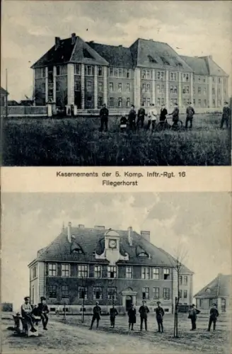 Ak Hannover, Kasernements der 5. Komp. Inftr.-Rgt. 16 Fliegerhorst