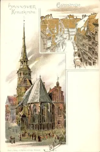 Künstler Litho Hammel, Otto, Hannover in Niedersachsen, Kreuzkirche, Osterstraße