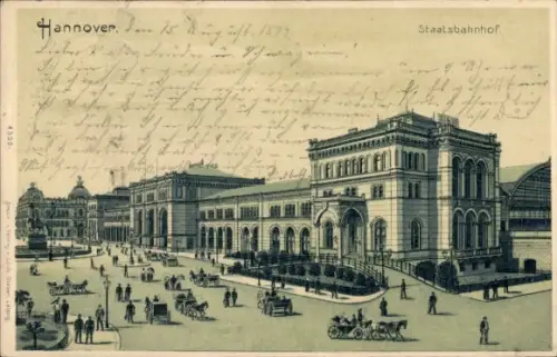 Litho Hannover in Niedersachsen, Staatsbahnhof