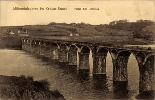 Ak Möhnesee in Westfalen, Möhnetalsperre, Möhnetalsperre, Kreis Soest, Delecke