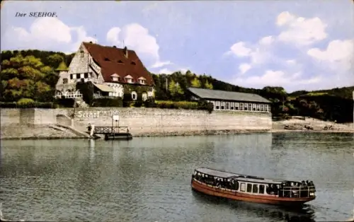 Ak Möhnesee in Westfalen, Möhnetalsperre, Der Seehof