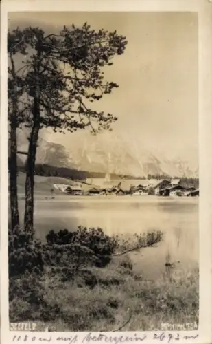 Ak Seefeld in Tirol, Blick aus der Ferne