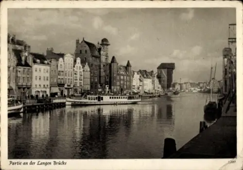 Ak Gdańsk Danzig, Lange Brücke