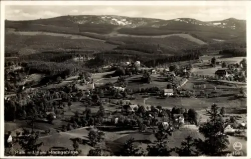 Ak Przesieka Hain Podgórzyn Giersdorf Riesengebirge Schlesien, Gesamtansicht, Hochgebirge