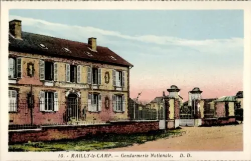 CPA Mailly le Camp Aube, Gendarmerie Nationale