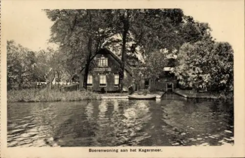 Ak De Kaag Zuid-Holland, Boerenwoning aan het Kagermeer