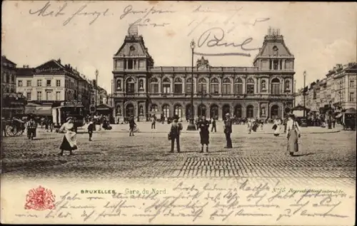 Ak Bruxelles Brüssel, Nordbahnhof