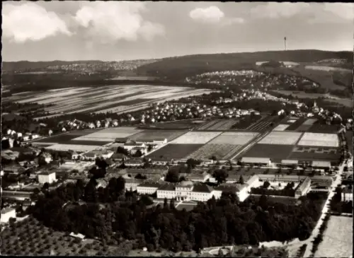 Ak Hohenheim Stuttgart in Württemberg, Fliegeraufnahme