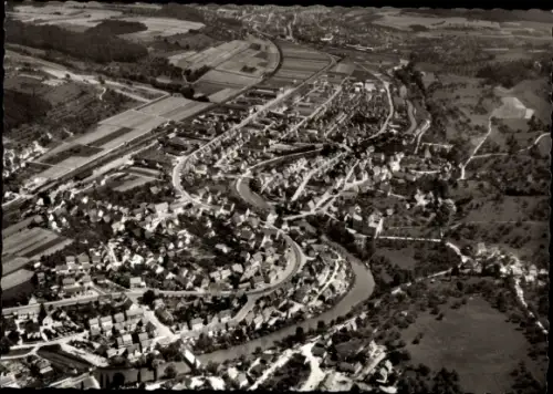 Ak Uhingen an der Fils, Fliegeraufnahme