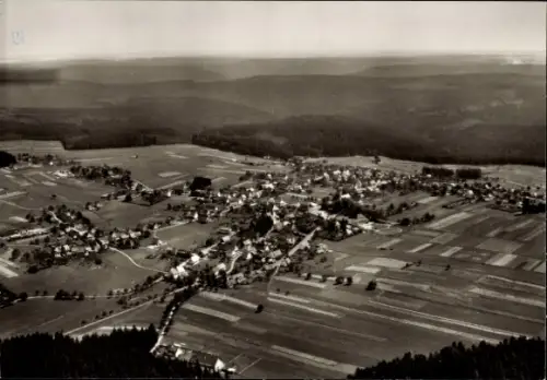 Ak Dobel im Schwarzwald, Luftaufnahme