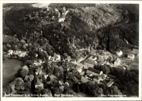 Ak Bad Neuhaus Bad Neustadt an der Saale Unterfranken, Fliegeraufnahme