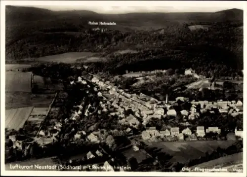 Ak Neustadt im Harz Harztor Thüringen, Ruine Hohnstein, Ratskeller, Luftkurort Neustadt (Südharz)