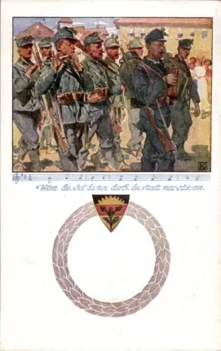 Lied Ak Wenn die Soldaten durch die Stadt marschieren