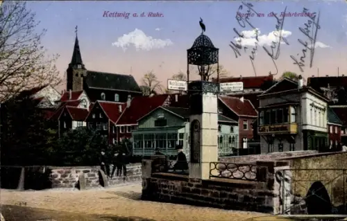 Ak Kettwig Essen im Ruhrgebiet, Ruhrbrücke