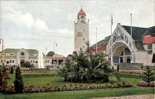 Ak Regensburg an der Donau Oberpfalz, Oberpfälzische Kreisausstellung 1910, Gelände