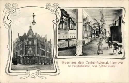 Ak Hannover, Central-Automat, Große Packhofstraße, Ecke Schillerstraße