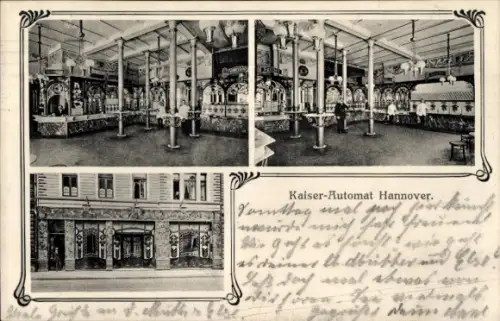 Ak Hannover, Kaiser-Automat, Innenansichten, Ständehausstraße 4