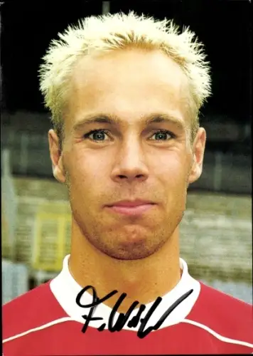 Autogrammkarte Fußballer Frank Wüster, SV Wuppertal, Autogramm