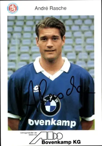 Autogrammkarte Fußballer André Rasche, SV Wuppertal, Autogramm