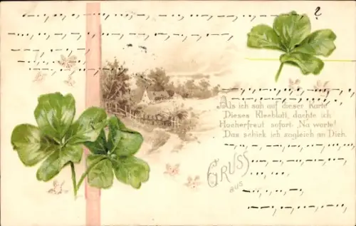 Litho Glücksklee, Dorfansicht