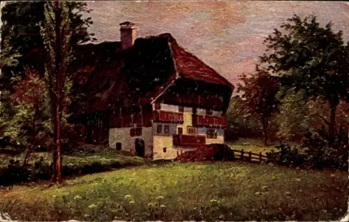 Künstler Ak Haus im Schwarzwald