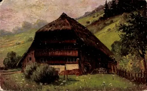 Künstler Ak Haus im Schwarzwald