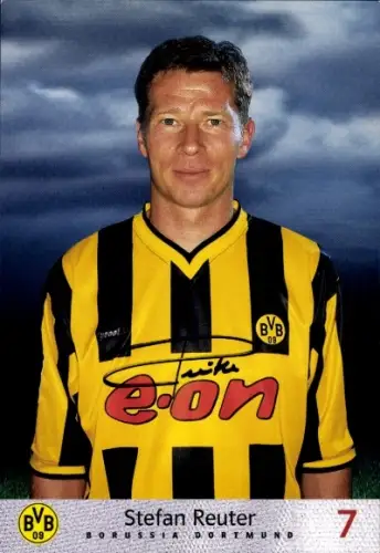 Autogrammkarte Fußballspieler Stefan Reuter, BVB 09, Autogramm