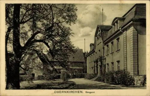 Ak Obernkirchen in Niedersachsen, Blick auf das Bergamt