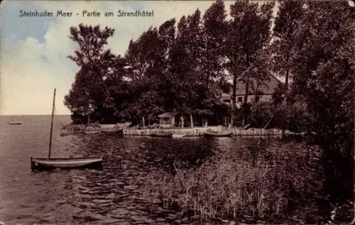 Ak Steinhude Wunstorf Niedersachsen, Steinhuder Meer,  Strandhôtel