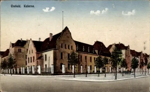 Ak Krefeld am Niederrhein, Kaserne
