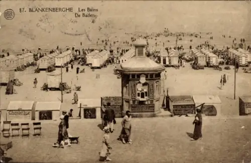 Ak Blankenberghe Blankenberge Westflandern, Strand