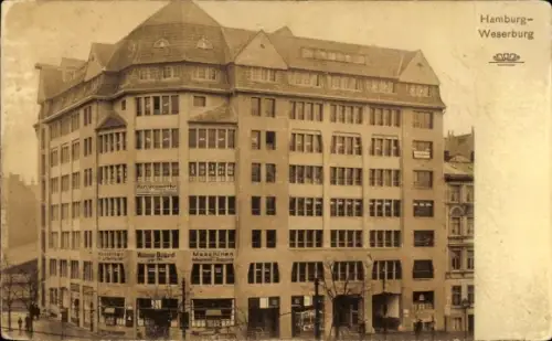 Ak Hamburg Mitte Borgfelde, Weserburg, Klaus-Groth-Straße 2