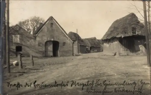Foto Ak Werpeloh in Niedersachsen, Sögel, Straße des Bauerndorfes