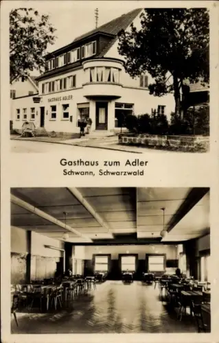 Ak Schwann Staubenhardt im Schwarzwald, Gasthaus zum Adler; Bes. Ernst Wolfinger
