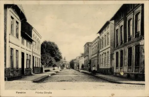 Ak Parchim in Mecklenburg, Flörke Straße