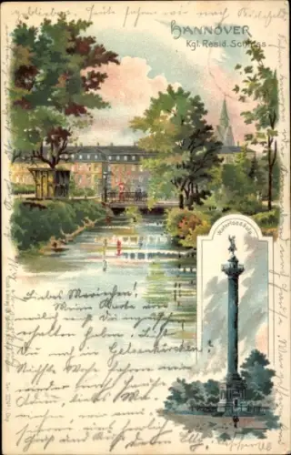 Litho Hannover, Königliches Residenzschloss