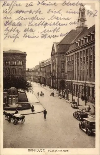 Ak Hannover, Postcheckamt