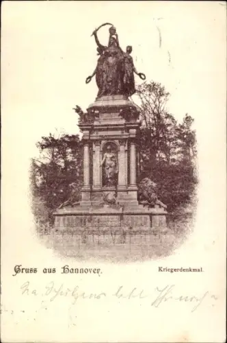 Ak Hannover, Kriegerdenkmal