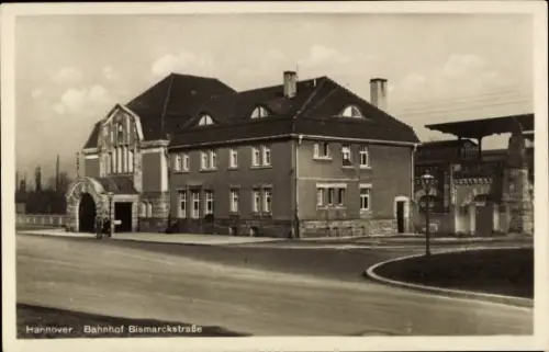 Ak Hannover, Bahnhof Bismarckstraße