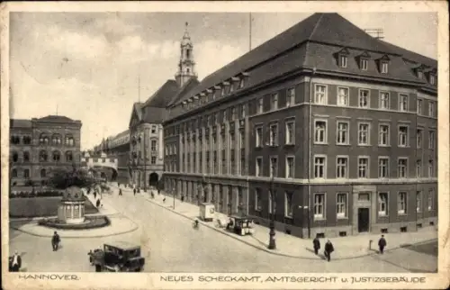 Ak Hannover, neues Scheckamt, Amtsgericht, Justiz